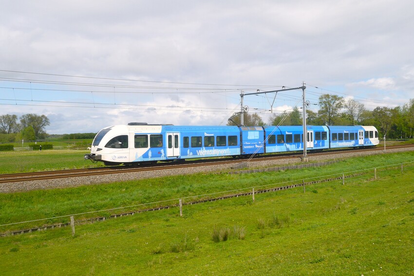 aankomst van de trein lossen